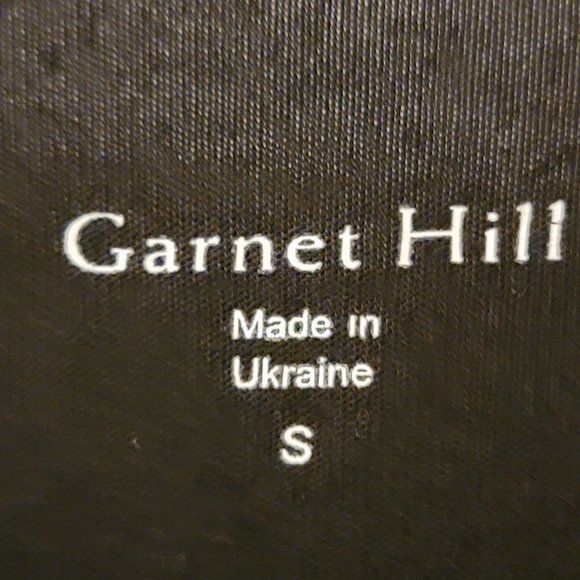 Garnet Hill Lyric Knit Dress Size Small Black White Embroidered Peasant Boho - Picture 12 of 13